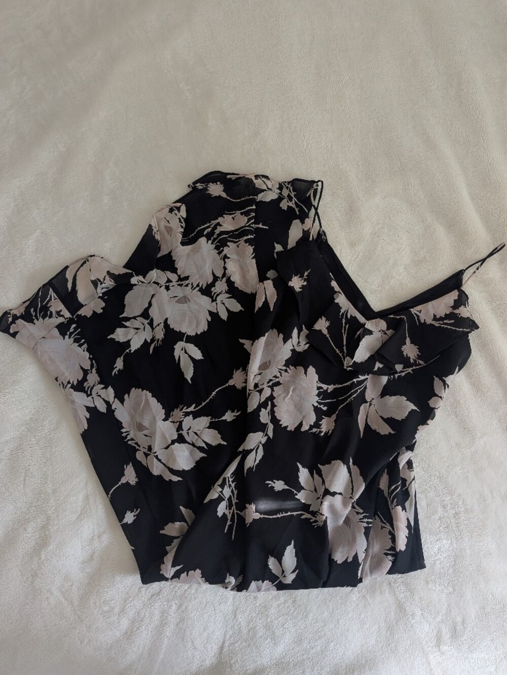 vintage express floral maxi dress